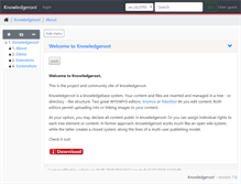 Tablet Screenshot of knowledgeroot.org